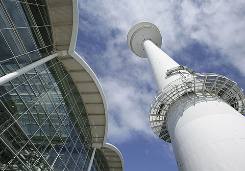 Hamburg Messe Central Entrance and TV Tower