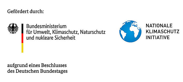 Gefördert durch Bundesministerium für Umwelt, Klimaschutz, Naturschutz und nukleare Sicherheit und die Nationale Klimaschutz-Initiative aufgrund eines Beschlusses des Deutschen Bundestages