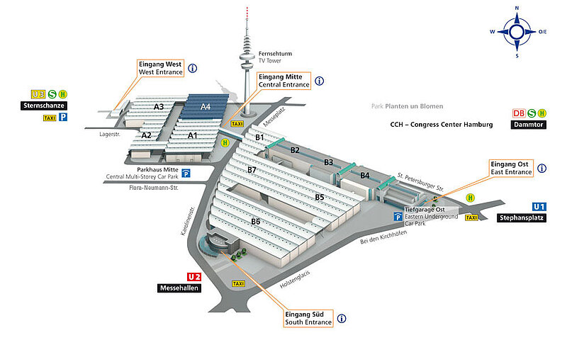 Hamburg Messe - Location Hall A4
