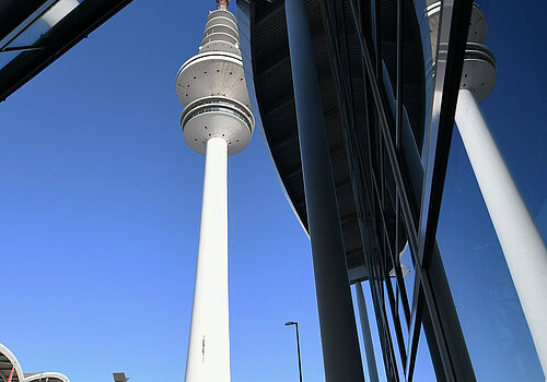 Hamburg Messe: Facade and TV tower