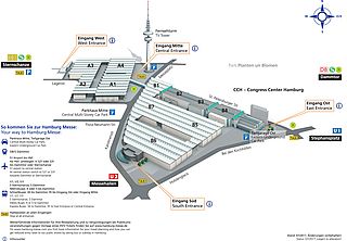 Hamburg Messe area plan 3D